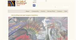 Desktop Screenshot of ourladyofguadalupeseattle.org